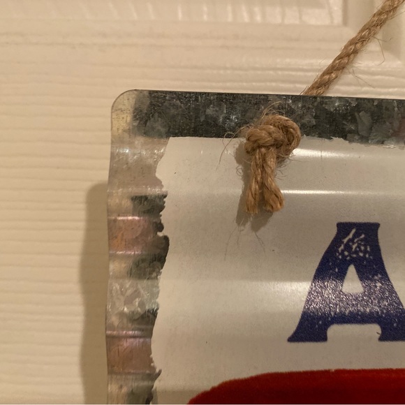 Farmhouse Patriotic Metal Wall Decor, America Is Another Name For Opportunity - Picture 6 of 13